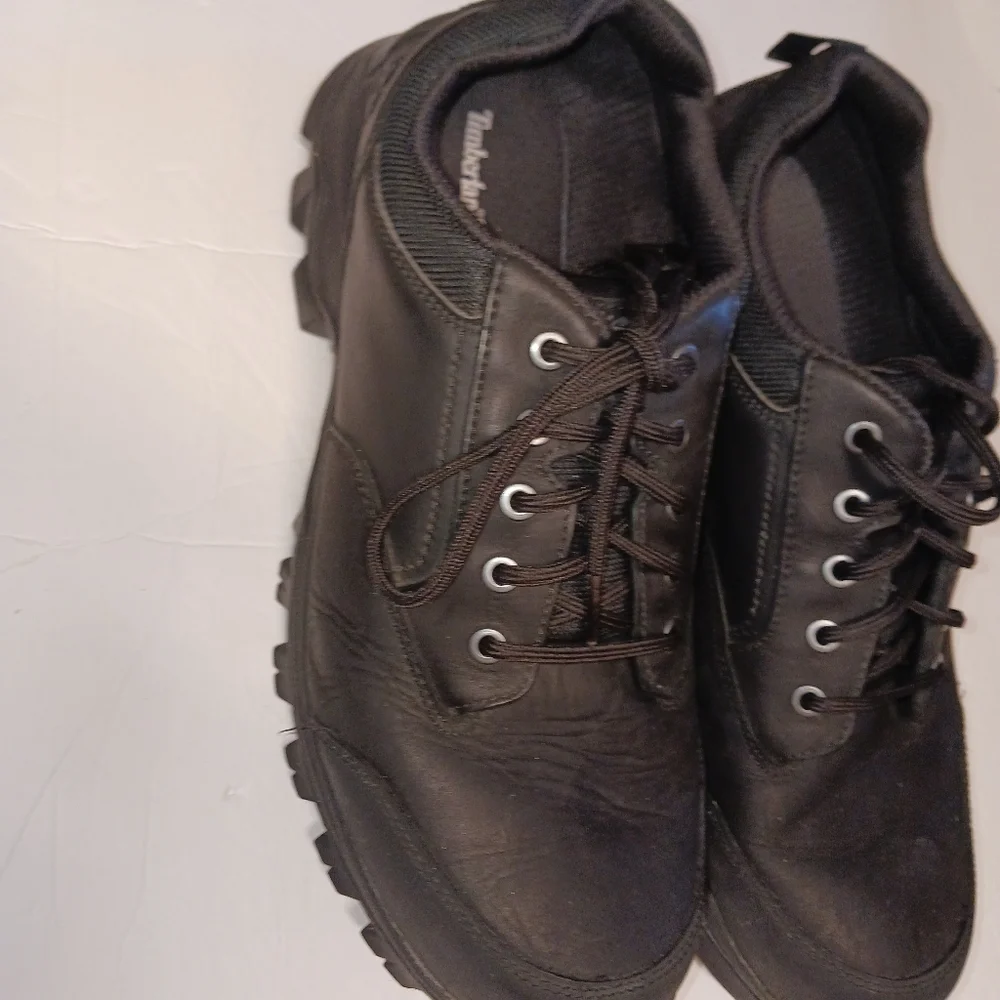 TIMBERLAND MEN'S KEELE RIDGE WATERPROOF LOW HIKER BLACK sz 12 - Picture 4 of 8